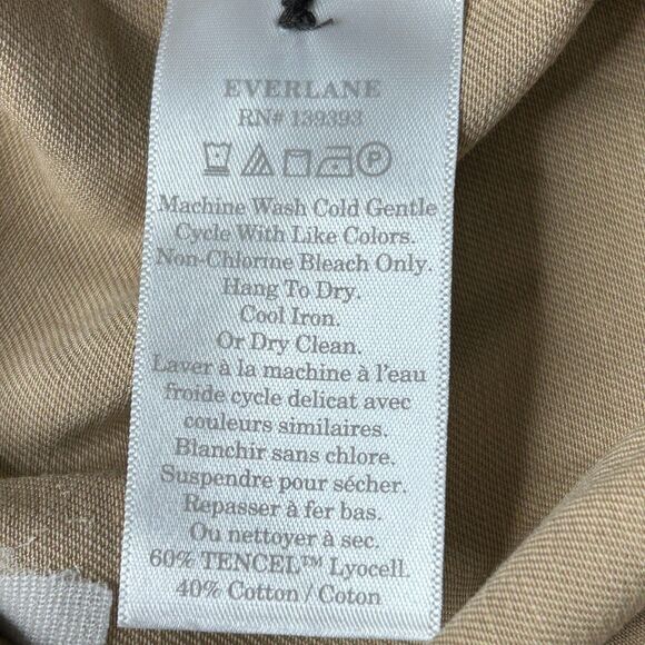 Everlane The Draper Tapered Pant in Buttersmooth Ash Brown Women's 14 NWOT - Picture 9 of 9